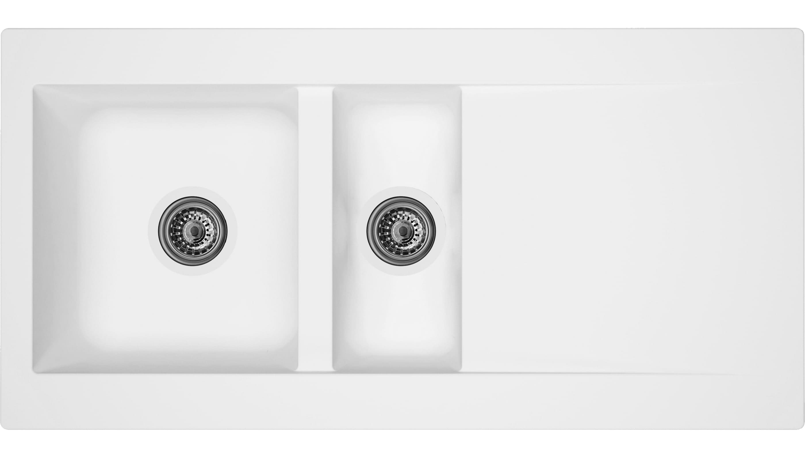 evier à encastrer einna 1000 1.5 cuve blanc
